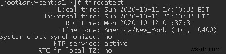 CentOS：日付、時刻、タイムゾーン、およびNTP同期を設定する方法 