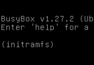 Ubuntu / Mint/KaliがBusyBoxでInitramfsプロンプトを起動します 