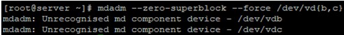 MDADMを使用したLinuxでのソフトウェアRAIDの構成 