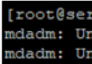 MDADMを使用したLinuxでのソフトウェアRAIDの構成 