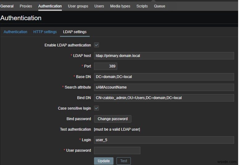 Zabbix：Active Directoryでのシングルサインオン（SSO）認証 