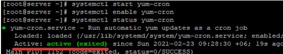 RHEL/CentOSでパッケージの自動更新を有効にする 