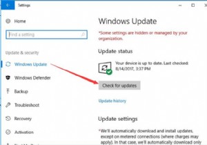 一部のオプションが表示されないようにWindowsHelloを修正する方法 