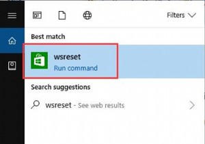 Windowsストアのキャッシュが破損している可能性がありますWindows10 