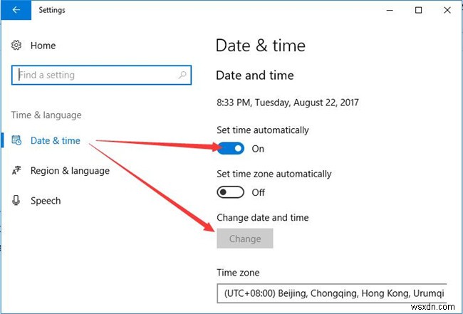 Windows10で時間を変更する方法 