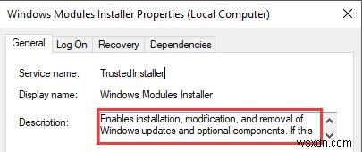 Windowsモジュールの修正インストーラーワーカー高いCPU使用率Windows10 