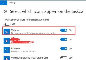 Windows10でサウンドアイコンが見つからない問題を修正 
