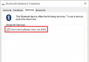 Windows10でBluetoothキーボードが検出されない問題を修正 