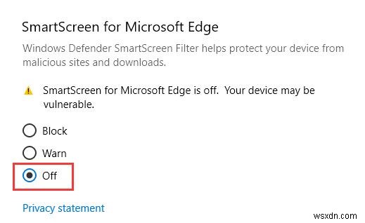 MicrosoftEdgeでSmartScreenを使用する方法 