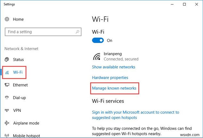 Windows10でWIFIパスワードを変更する方法 