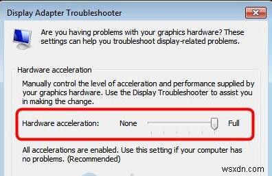 Windows 10、8、7でハードウェアアクセラレーションを無効にする方法 