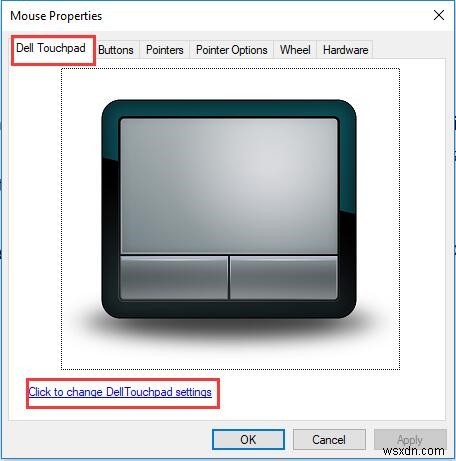 Windows10でのDellノートパソコンのタッチパッド設定 