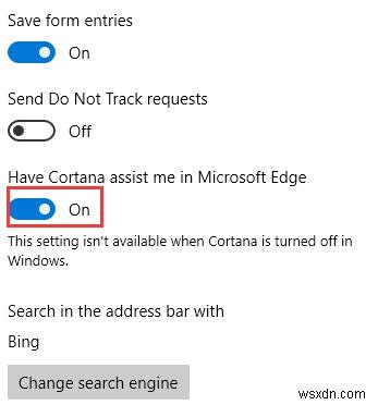 MicrosoftEdgeでCortanaを使用する方法 