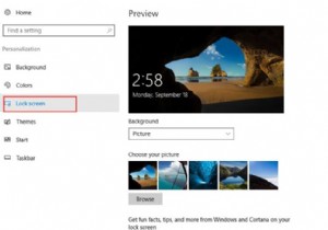 Windows10でロック画面をカスタマイズする方法 