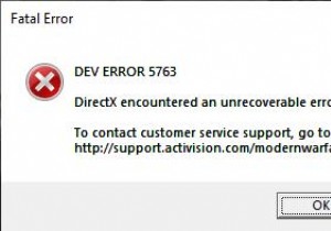 解決済み：Modern Warfare＆WarzoneのDev Error 5763 