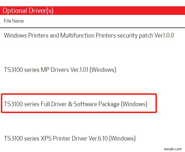 Windows 10/8/7 / XP/Vista用のCanonPIXUSTS3122ドライバーをダウンロードする 
