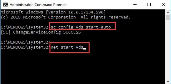 修正済み：RPCサーバーはWindows10では使用できません 
