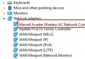 MarvellAvasterWirelessをダウンロード-Surface用ACネットワークコントローラードライバー 