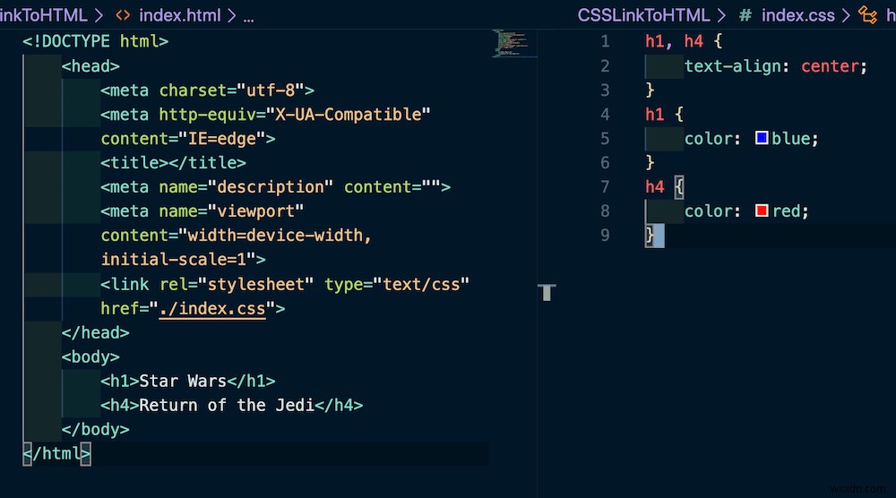 CSSをHTMLにリンクして、マークアップを読みやすくする方法 