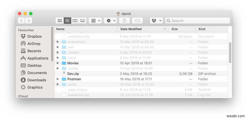 Macですべての隠しファイルを表示する方法 