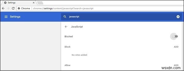 Google ChromeでJavaScriptを無効にする方法は？ 