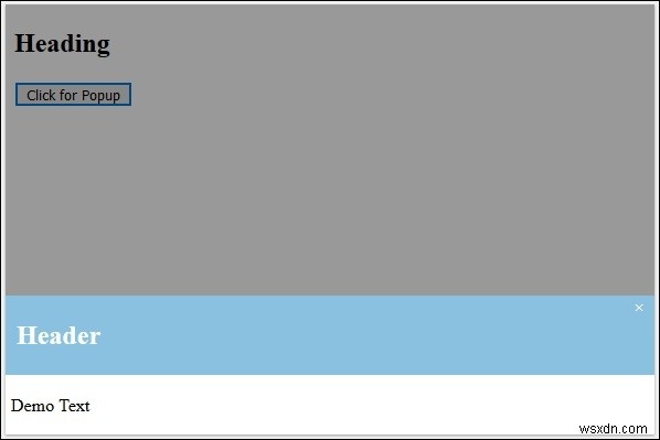 JavaScriptとCSSを使用してモーダルポップアップを作成するにはどうすればよいですか？ 