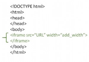 HTMLページ内で iframe タグを使用してインラインフレームを作成するにはどうすればよいですか？ 