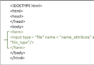 HTMLフォームを使用してWebサイトに外部ファイルをアップロードするにはどうすればよいですか？ 