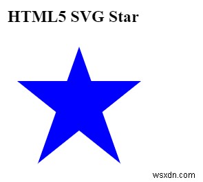 HTML5 SVGで星を描く方法は？ 