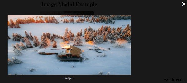 CSSとJavaScriptを使用してレスポンシブモーダル画像を作成するにはどうすればよいですか？ 