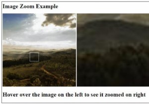 CSSとJavaScriptでズームする画像を作成するにはどうすればよいですか？ 