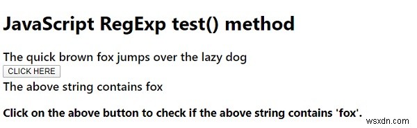 JavaScript RegExp test（）メソッド 