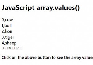 JavaScript array.values（） 