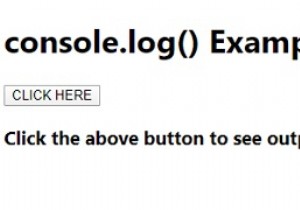 例を使用したJavaScriptconsole.log（） 