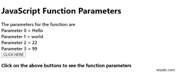 JavaScript関数パラメーター 