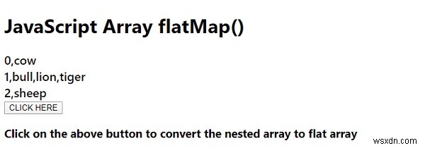 JavaScriptのarray.flatMap（） 