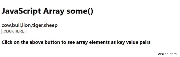 JavaScriptのarray.entries（）メソッド。 