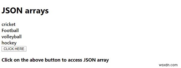 JavaScriptJSON配列 
