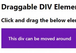 JavaScriptとCSSを使用してドラッグ可能なHTML要素を作成するにはどうすればよいですか？ 