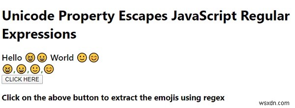 UnicodeプロパティはJavaScript正規表現をエスケープします 