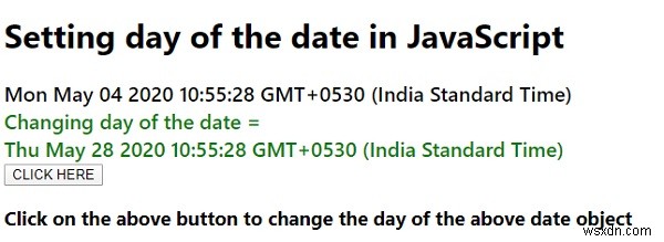 JavaScriptで日付の日を設定するにはどうすればよいですか？ 