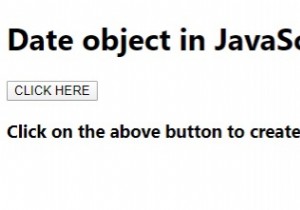 JavaScriptでDateオブジェクトを作成するにはどうすればよいですか？ 
