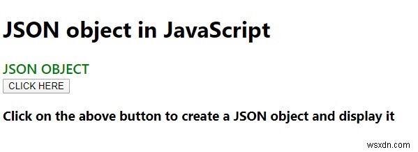 JavaScriptでJSONオブジェクトを作成するにはどうすればよいですか？例を挙げて説明します。 