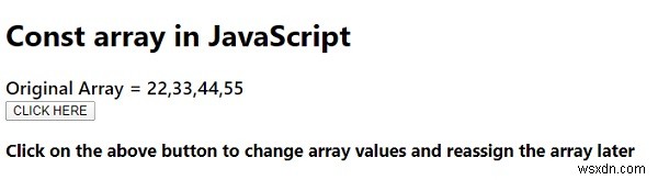 JavaScriptで定数配列を作成するにはどうすればよいですか？その値を変更できますか？説明。 