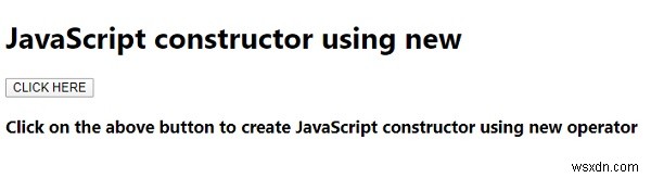 「new」演算子を使用してJavaScriptコンストラクターを作成しますか？ 