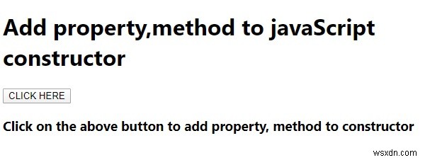 プロパティ、メソッドをJavaScriptコンストラクターに追加するにはどうすればよいですか？ 
