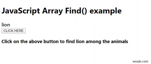 JavaScriptのArray.prototype.find（）メソッド。 
