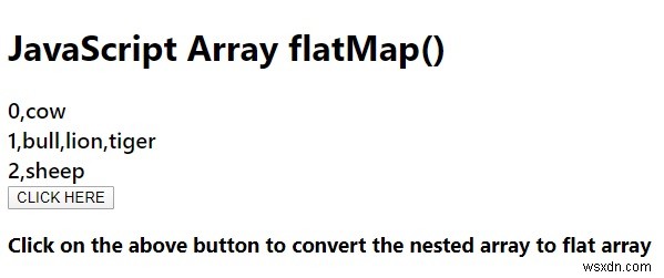 JavaScriptのArray.prototype.flatMap（）。 