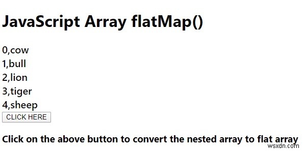 JavaScriptのArray.prototype.flatMap（）。 