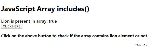 JavaScriptのArray.prototype.includes（）メソッド。 